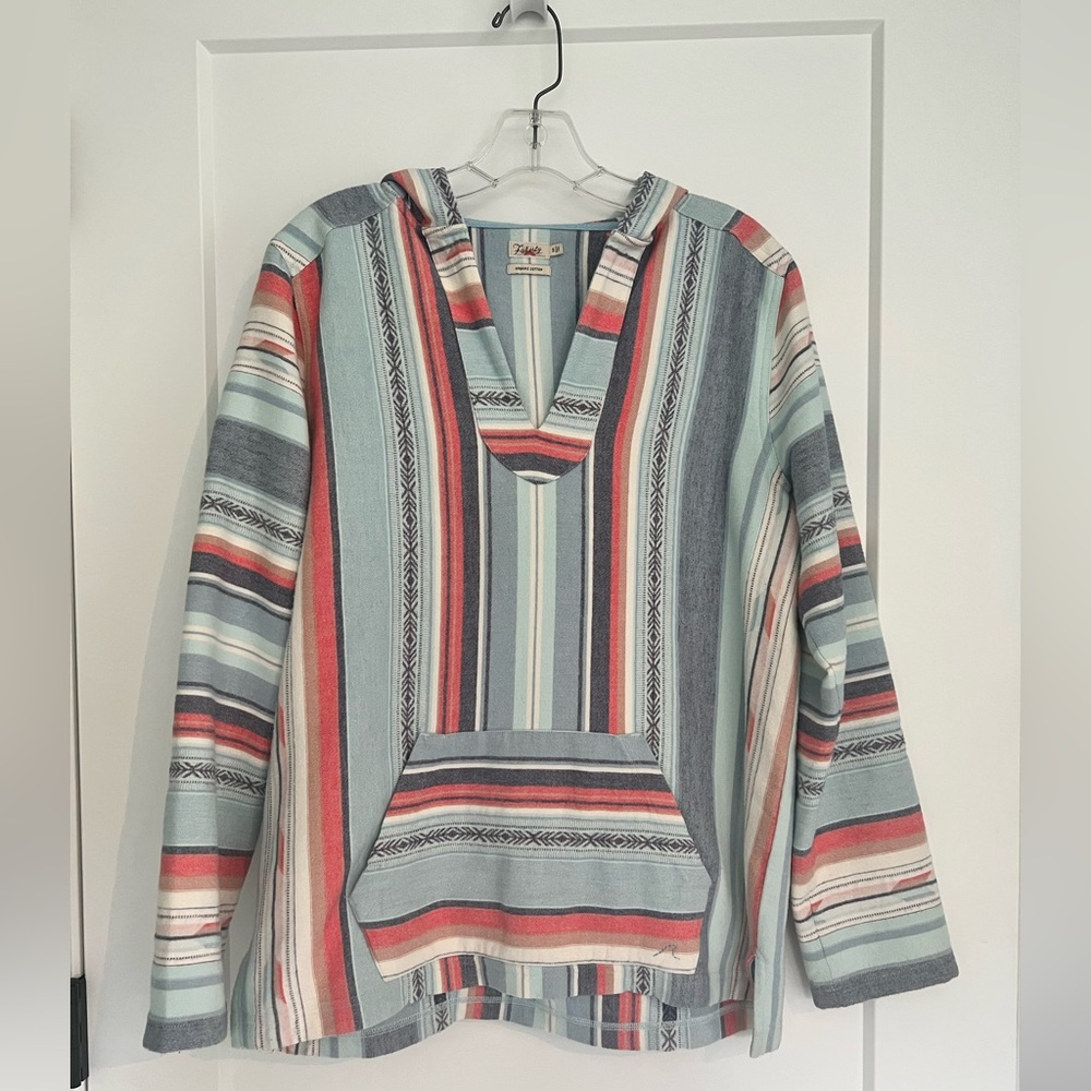 Faherty Baja Hoodie Poncho